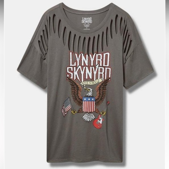 New Lynyrd Skynyrd Relaxed Fit Cotton
Slash Sleeve Tee - Picture 2 of 5
